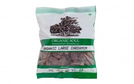 Organic Soul Organic Large Cardamom   Pack  100 grams